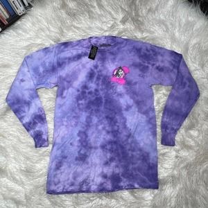 TINY TINAS WONDERLANDS PURPLE TIE DYE SHIRT SIZE MEDIUM PURPLE STALLION
